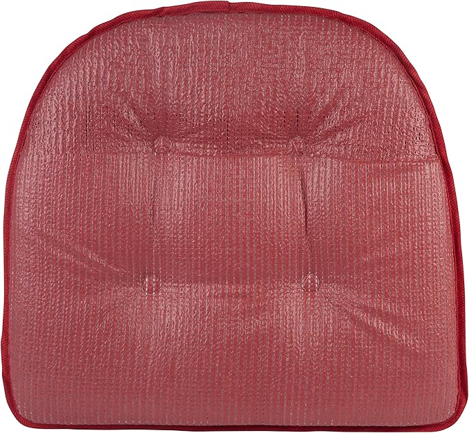 Non-Slip Chair Cushions, Assembled in USA, U-Shaped Skid-Proof Seat Pads for Dining Room, Kitchen, Office, 15"x16"