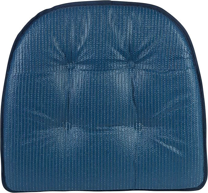 Non-Slip Chair Cushions, Assembled in USA, U-Shaped Skid-Proof Seat Pads for Dining Room, Kitchen, Office, 15"x16"