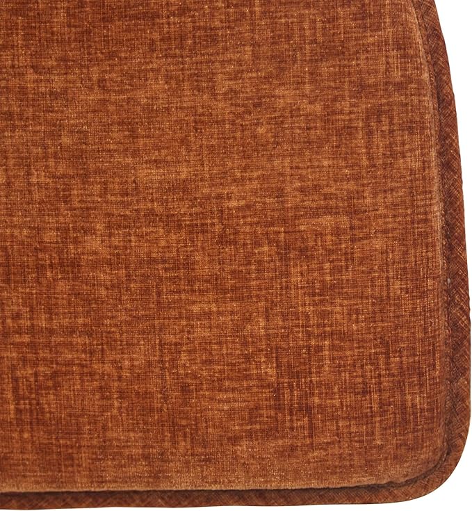 Klear Vu Raindrop The Gripper Non Slip Chair Cushions, Soft & Comfortable Seat Pad, Sitting Pillow for Kitchen, Dining or Office, 4 Count (Pack of 1), Cayenne