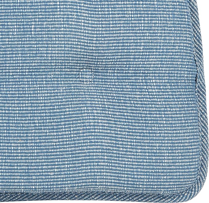 Klear Vu Omega Non-Slip Chair Cushions, Assembled in USA, U-Shaped Skid-Proof Seat Pads for Dining Room, Kitchen, Office, 15"x16", Slub Wedge, 4 Pack
