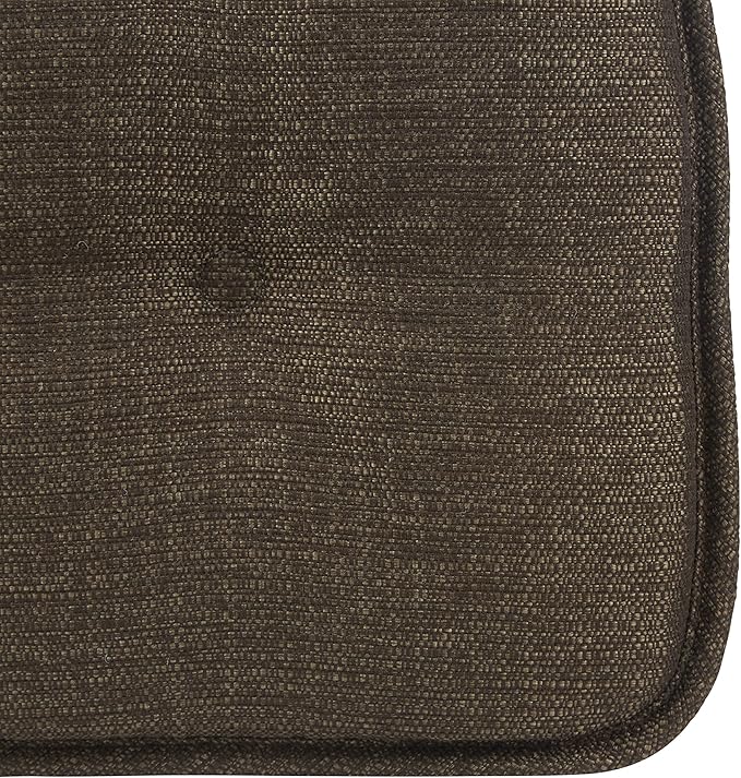 Klear Vu Omega Non-Slip Chair Cushions, Assembled in USA, U-Shaped Skid-Proof Seat Pads for Dining Room, Kitchen, Office, 15"x16", 8 Pack, Solid Chestnut