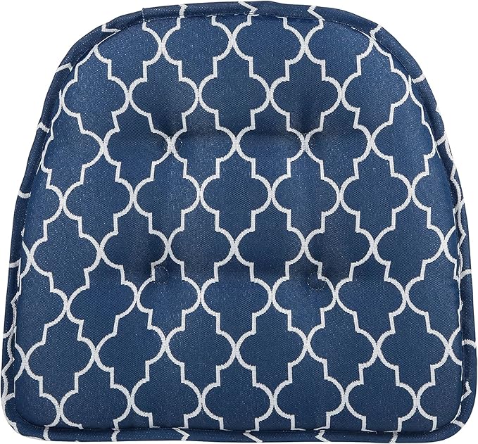 Non-Slip Chair Cushions, Assembled in USA, U-Shaped Skid-Proof Seat Pads for Dining Room, Kitchen, Office, 15"x16"