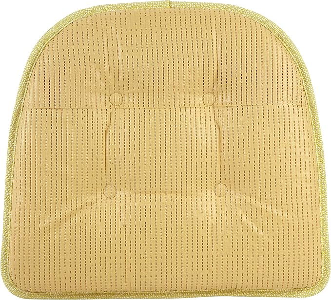 Non-Slip Chair Cushions, Assembled in USA, U-Shaped Skid-Proof Seat Pads for Dining Room, Kitchen, Office, 15"x16"
