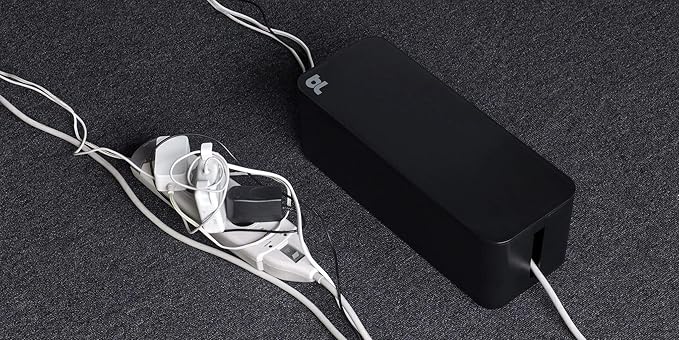 Bluelounge CableBox Cable and Cord Management System - (Black) - Pack of 2