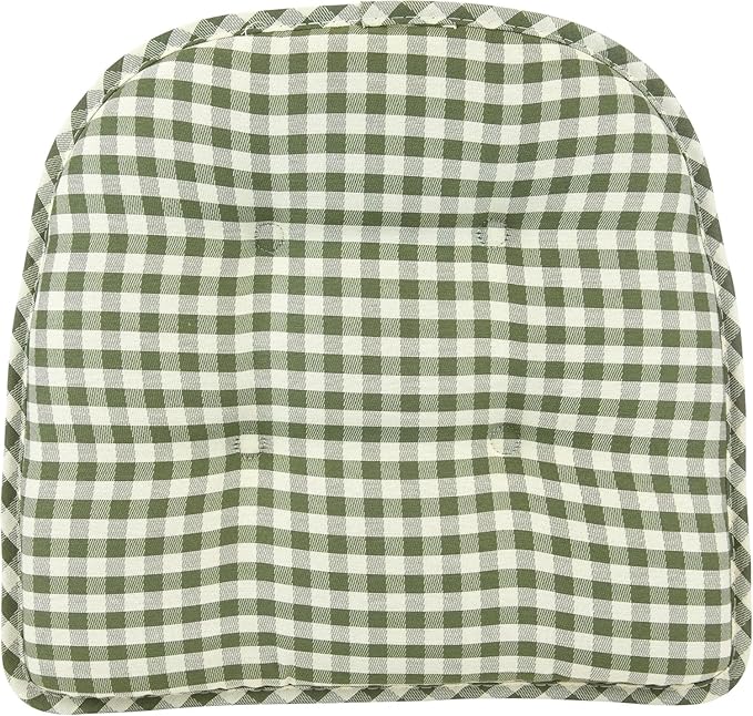 Non-Slip Chair Cushions, Assembled in USA, U-Shaped Skid-Proof Seat Pads for Dining Room, Kitchen, Office, 15"x16"