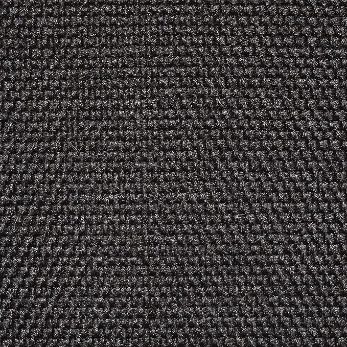 Klear Vu Omega Non-Slip Chair Cushions, Assembled in USA, U-Shaped Skid-Proof Seat Pads for Dining Room, Kitchen, Office, 15"x16" 6 Pack Solid Midnight Black 6 Count