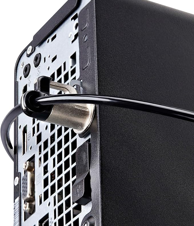 StarTech.com Laptop/Desktop & Peripheral Lock Kit, Theft-Deterring Security Lock, K-Slot, 10ft (3m) Steel Cable, 3X Devices