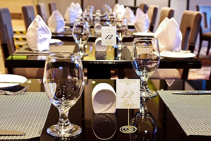 20 Pack Table Number Holders Place Card Holder Photo Picture Holder for Wedding, Birthday Party