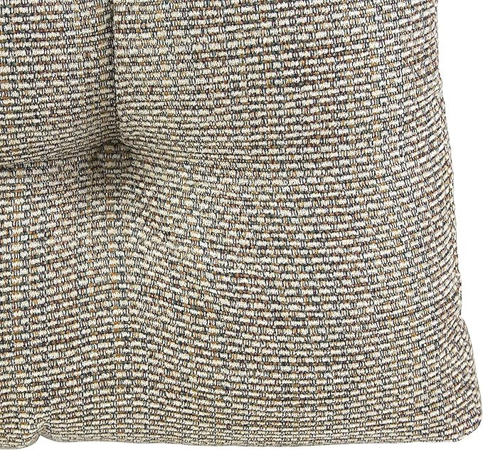 Klear Vu Gripper Overstuffed Universal Non-Slip Dining Chair Cushions for Kitchen Decor or Office Use, U-Shaped Skid-Proof Seat Pad, 15x15 Inches, 2 Count (Pack of 1), Waffle Natural