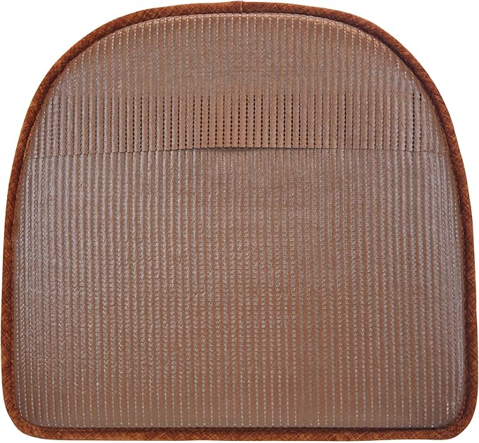 Klear Vu Raindrop The Gripper Non Slip Chair Cushions, Soft & Comfortable Seat Pad, Sitting Pillow for Kitchen, Dining or Office, 6 Count (Pack of 1), Cayenne