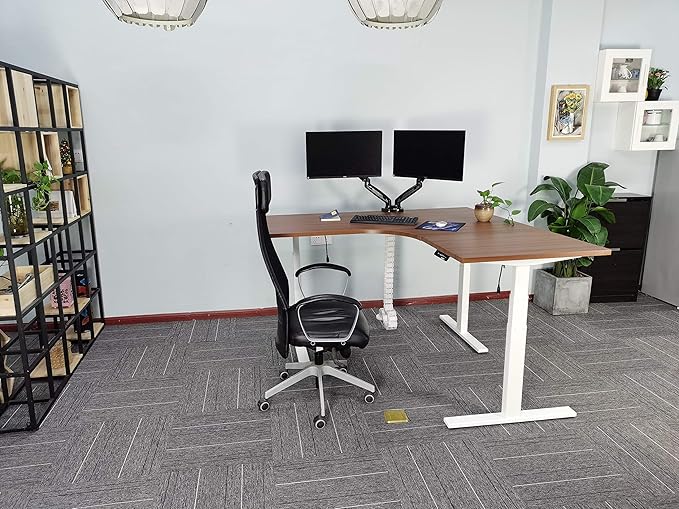 Vertebrae Cable Management Spine Kit | Height Adjustable Desk Quad Entry Wire Organizer, Black