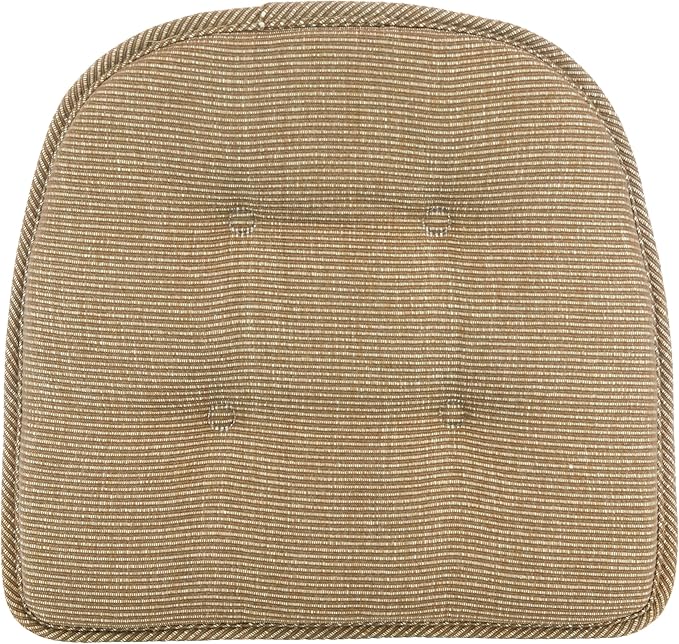 Non-Slip Chair Cushions, Assembled in USA, U-Shaped Skid-Proof Seat Pads for Dining Room, Kitchen, Office, 15"x16"