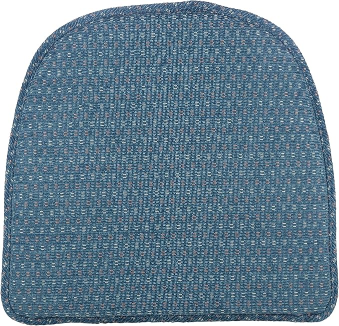 Klear Vu Raindrop The Gripper Non Slip Chair Cushions, Soft & Comfortable Seat Pad, Sitting Pillow for Kitchen, Dining or Office, 8 Count (Pack of 1), Wedge