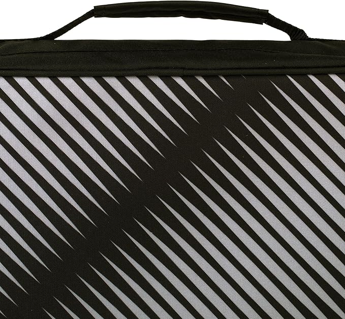 Five Star Zipper Binder, 2 Inch 3-Ring Binder with Round Rings, 5-Tab Expanding File, 380 Sheet Capacity, Black (72536) (Pack of 4)