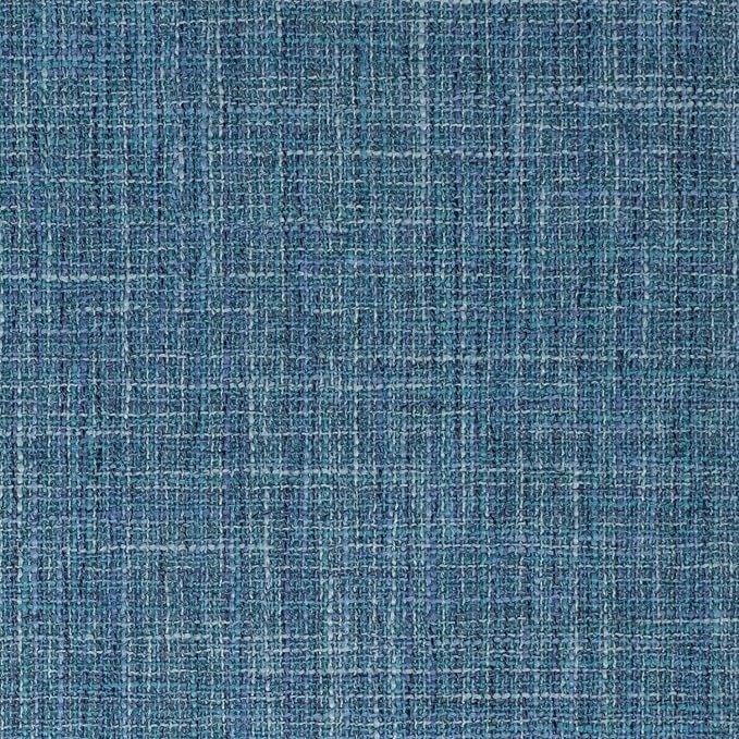 Sweet Home Collection Chair Cushion Memory Foam Pads with Ties Honeycomb Pattern Slip Non Skid Rubber Back Rounded Square 16" x 16" Seat Cover, 4 Pack, Aria Blue