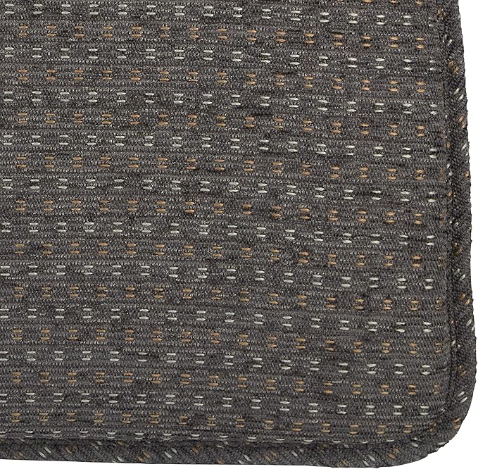 Klear Vu Raindrop The Gripper Non Slip Chair Cushions, Soft & Comfortable Seat Pad, Sitting Pillow for Kitchen, Dining or Office, 4 Count (Pack of 1), 04 Gray