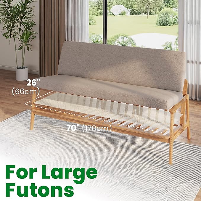ECOHomes Couch Cushion Grip Pad, Couch Cushion Non Slip Pads Keep Sofa Cushions from Sliding - Anti Slip Sofa & Patio Grips Mattress Gripper Stopper Stop Slide & Prevent Sliding Futon Large 26" by 70"