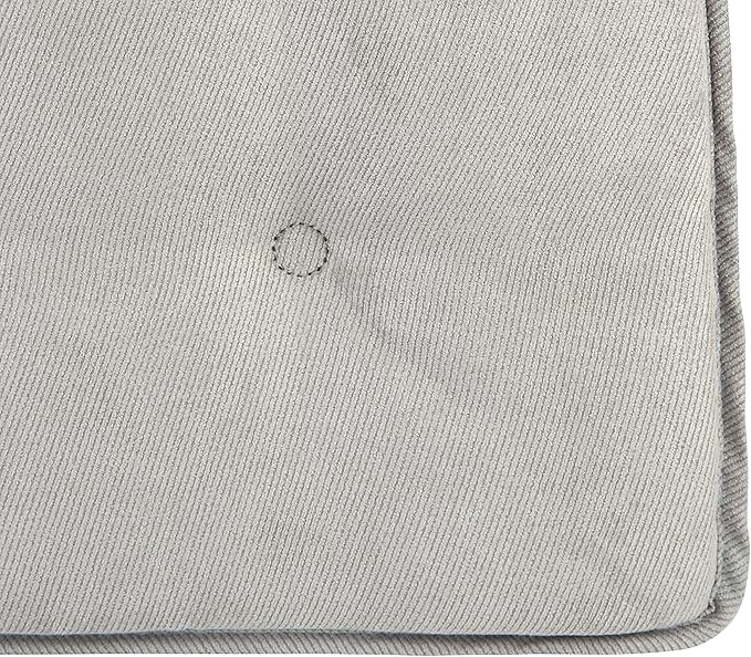 Klear Vu Omega Non-Slip Chair Cushions, Assembled in USA, U-Shaped Skid-Proof Seat Pads for Dining, Kitchen, Office, 15"x16", 4 Pack, Linear Gray