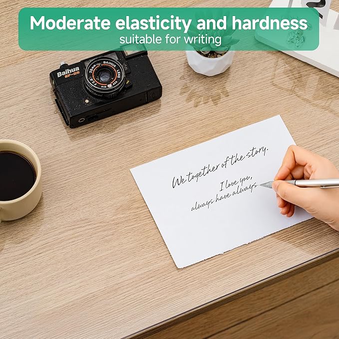 NATRKE Clear Desk Mat Pad, 39.4"x19.7" Large Transparent Computer Desk Mat Plastic Desktop Protector, PVC Writing Pad with Round Edge, Waterproof Wipeable Non-Slip Table Protector for Home Office