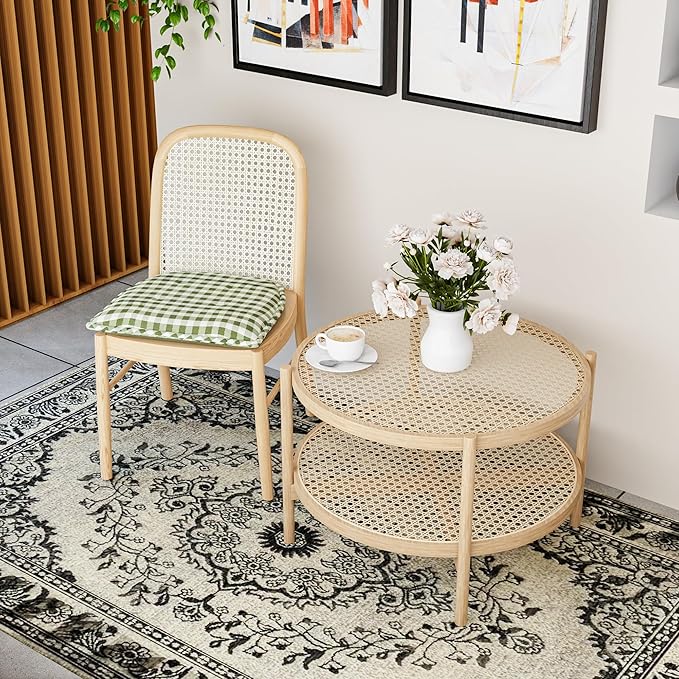 Non-Slip Chair Cushions, Assembled in USA, U-Shaped Skid-Proof Seat Pads for Dining Room, Kitchen, Office, 15"x16"