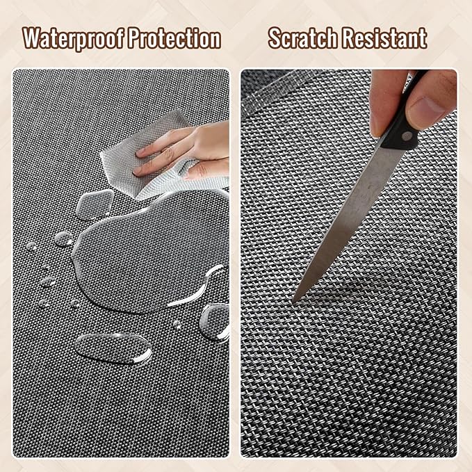 Wansimoo Office Chair Mat for Hardwood and Tile Floor, 40"x48" Floor Mat, Heavy Duty Computer Gaming Chair Mat, Anti-Slip, Non- Curve, Desk Chair Mat,Floor Protector for Home Office(Black)
