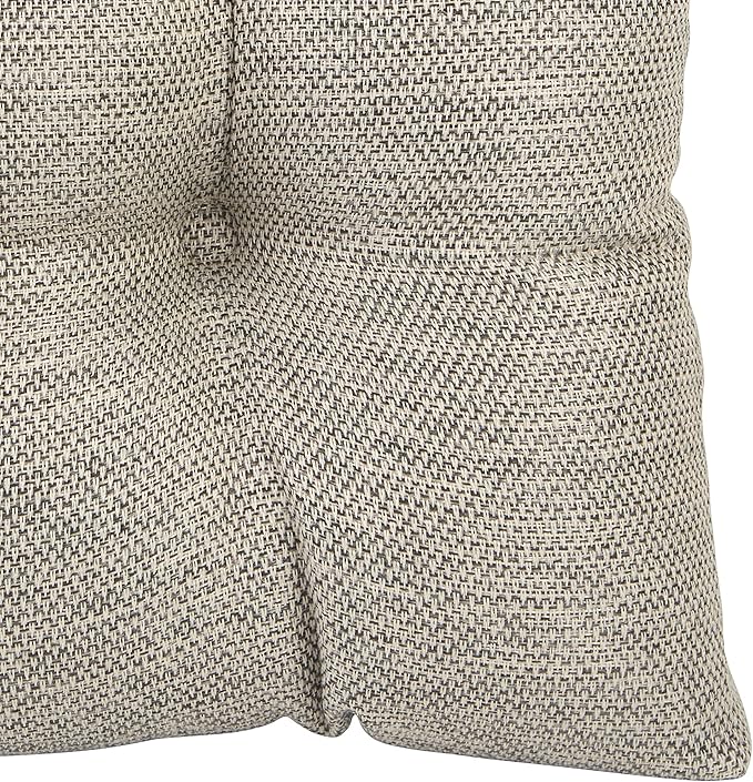 Klear Vu Gripper Overstuffed Universal Non-Slip Dining Chair Cushions for Kitchen Decor or Office Use, U-Shaped Skid-Proof Seat Pad, 15x15 Inches, 4 Count (Pack of 1), Distressed Gray