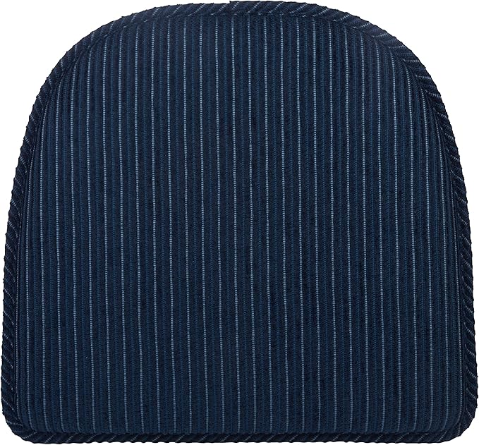 Klear Vu Raindrop The Gripper Non Slip Chair Cushions, Soft & Comfortable Seat Pad, Sitting Pillow for Kitchen, Dining or Office, 4 Count (Pack of 1), Navy