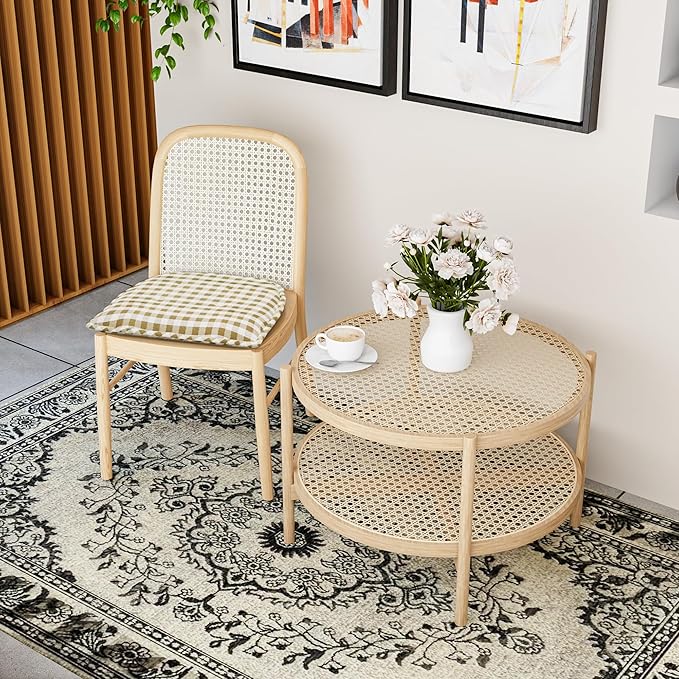 Non-Slip Chair Cushions, Assembled in USA, U-Shaped Skid-Proof Seat Pads for Dining Room, Kitchen, Office, 15"x16"
