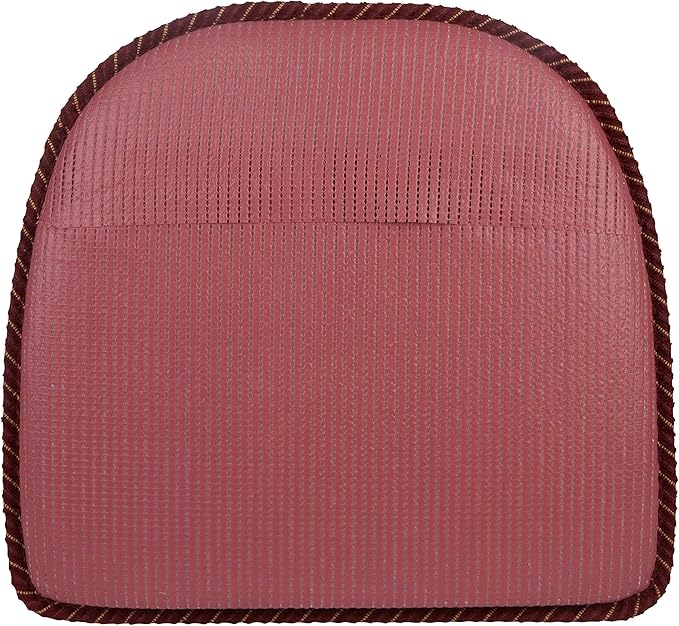 Klear Vu Raindrop The Gripper Non Slip Chair Cushions, Soft & Comfortable Seat Pad, Sitting Pillow for Kitchen, Dining or Office, 4 Count (Pack of 1), Nikita Red