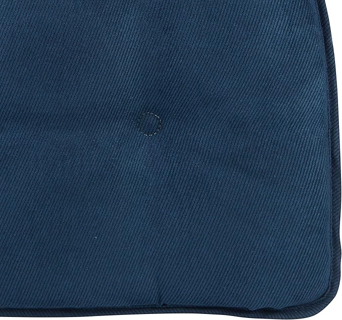 Klear Vu Omega Non-Slip Chair Cushions, Assembled in USA, U-Shaped Skid-Proof Seat Pads for Dining Room, Kitchen, Office, 15"x16" 6 Pack Linear Indigo Blue 6 Count
