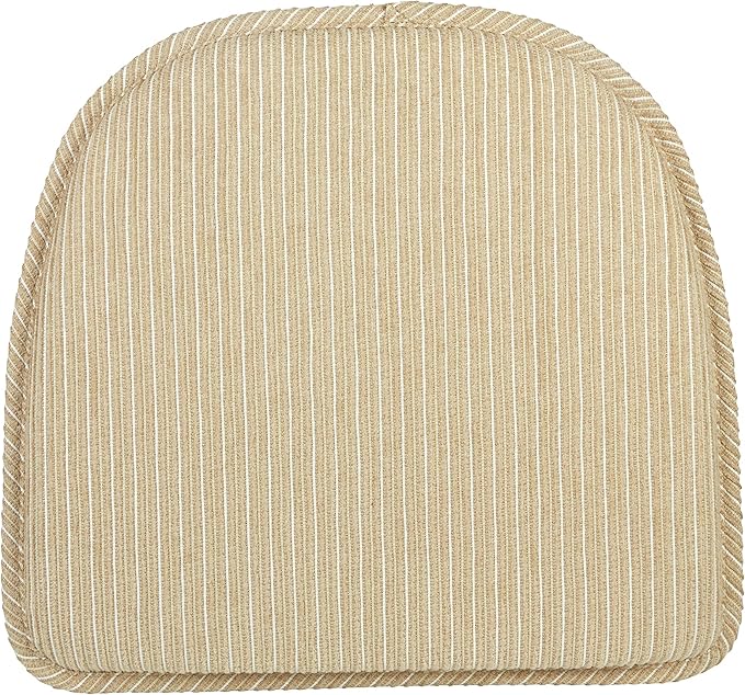 Klear Vu Raindrop The Gripper Non Slip Chair Cushions, Soft & Comfortable Seat Pad, Sitting Pillow for Kitchen, Dining or Office, Nikita Natural, 4 Count (Pack of 1)