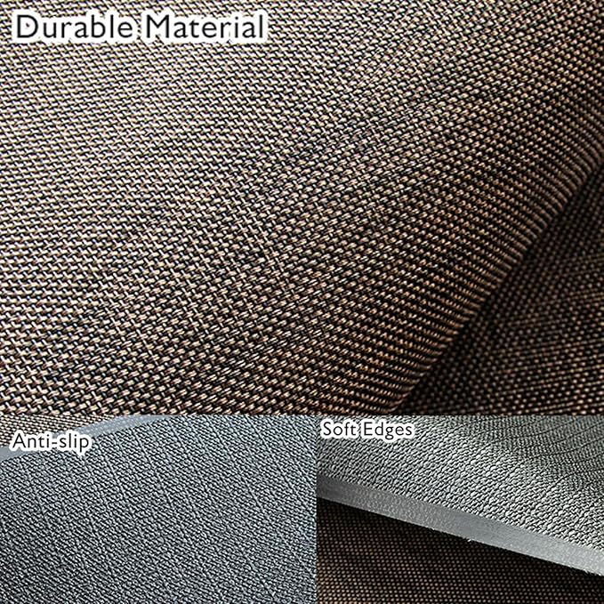 Sycoodeal Office Chair Mat for Hardwood & Tile Floor,Computer Gaming Chair Mat for Rolling Chairs Non-Curve, Anti-Slip, Heavy Duty Floor Protector for Home Office,Dark Coffee (40" x 48")