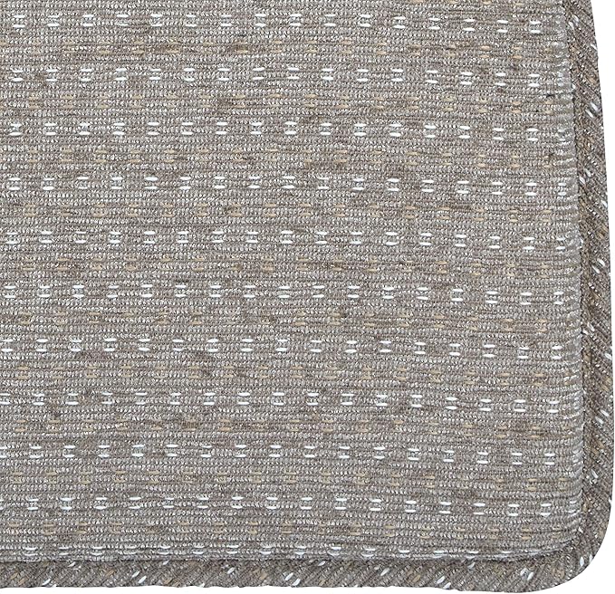 Klear Vu Raindrop The Gripper Non Slip Chair Cushions, Soft & Comfortable Seat Pad, Sitting Pillow for Kitchen, Dining or Office, 4 Count (Pack of 1), Dove