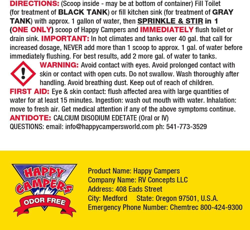 RV Toilet & Holding Tank Treatment – 18 Treatments | Controls Odors, Helps Prevent Clogs, Buildup & Sensor Issues, Black & Gray Tanks, Supports Reliable Dumping
