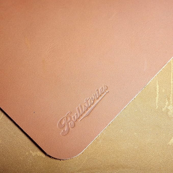 Durable Full Grain Leather Mousepad for Laptop Computer PC Personality Desings Gaming Mouse Pad Mat - Executive Mousepad for Work Desk & Office Essentials, Genuine Mat