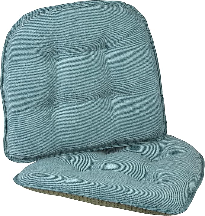 Non-Slip Chair Cushions, Assembled in USA, U-Shaped Skid-Proof Seat Pads for Dining Room, Kitchen, Office, 15"x16"