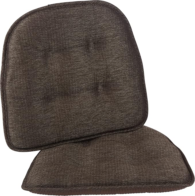 Non-Slip Chair Cushions, Assembled in USA, U-Shaped Skid-Proof Seat Pads for Dining Room, Kitchen, Office, 15"x16"