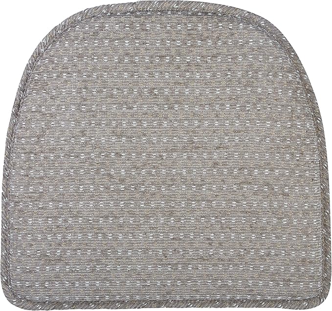 Klear Vu Raindrop The Gripper Non Slip Chair Cushions, Soft & Comfortable Seat Pad, Sitting Pillow for Kitchen, Dining or Office, 4 Count (Pack of 1), Dove