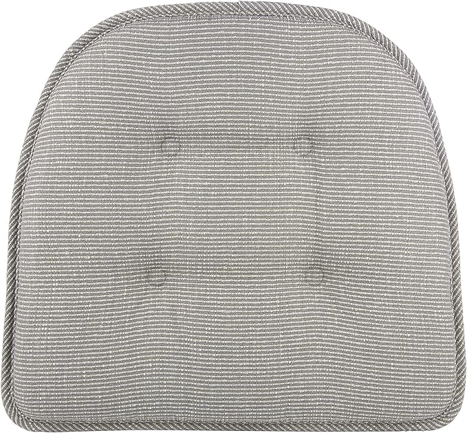 Non-Slip Chair Cushions, Assembled in USA, U-Shaped Skid-Proof Seat Pads for Dining Room, Kitchen, Office, 15"x16"