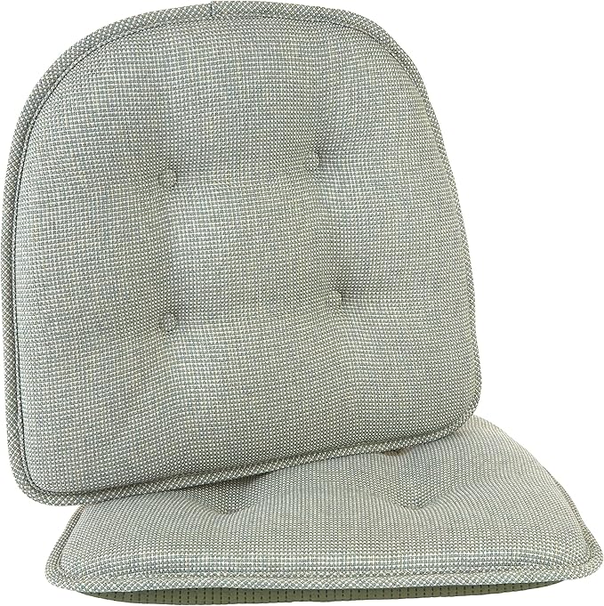 Non-Slip Chair Cushions, Assembled in USA, U-Shaped Skid-Proof Seat Pads for Dining Room, Kitchen, Office, 15"x16"