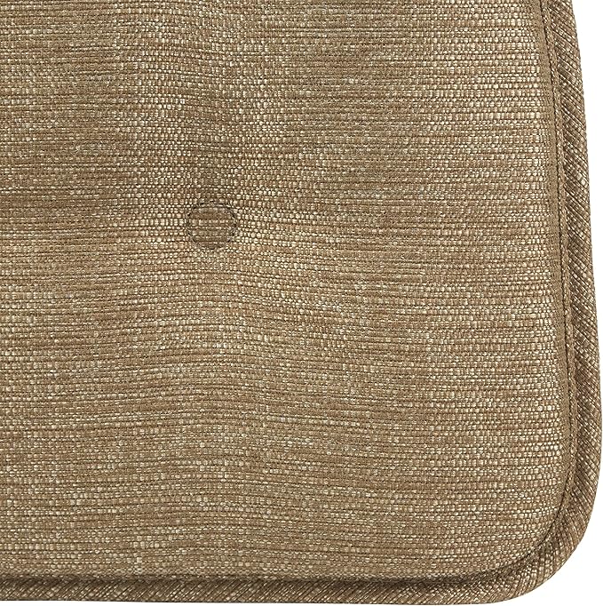 Klear Vu Omega Non-Slip Chair Cushions, Assembled in USA, U-Shaped Skid-Proof Seat Pads for Dining Room, Kitchen, Office, 15"x16" 6 Pack Solid Gold 6 Count