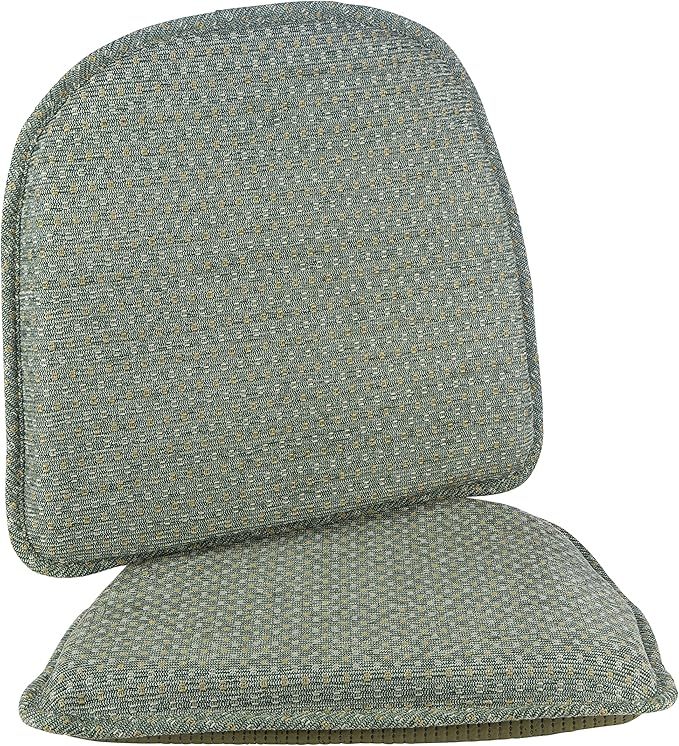 Klear Vu Raindrop, The Gripper Non Slip Chair Cushions, Soft & Comfortable Seat Pad, Sitting Pillow for Kitchen, Dining or Office, 2 Count (Pack of 1), Raindrops Celadon