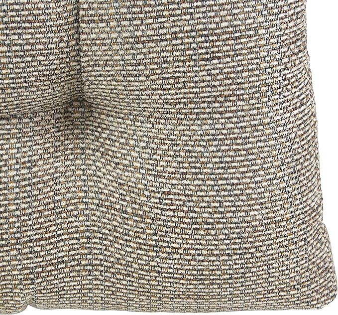 Klear Vu Gripper Overstuffed Universal Non-Slip Dining Chair Cushions for Kitchen Decor or Office Use, U-Shaped Skid-Proof Seat Pad, 15x15 Inches, 8 Count (Pack of 1), Waffle Natural