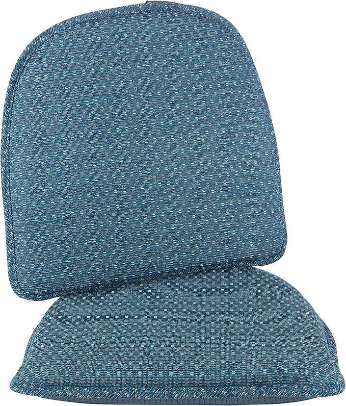 Klear Vu Raindrop The Gripper Non Slip Chair Cushions, Soft & Comfortable Seat Pad, Sitting Pillow for Kitchen, Dining or Office, 2 Count (Pack of 1), Wedge