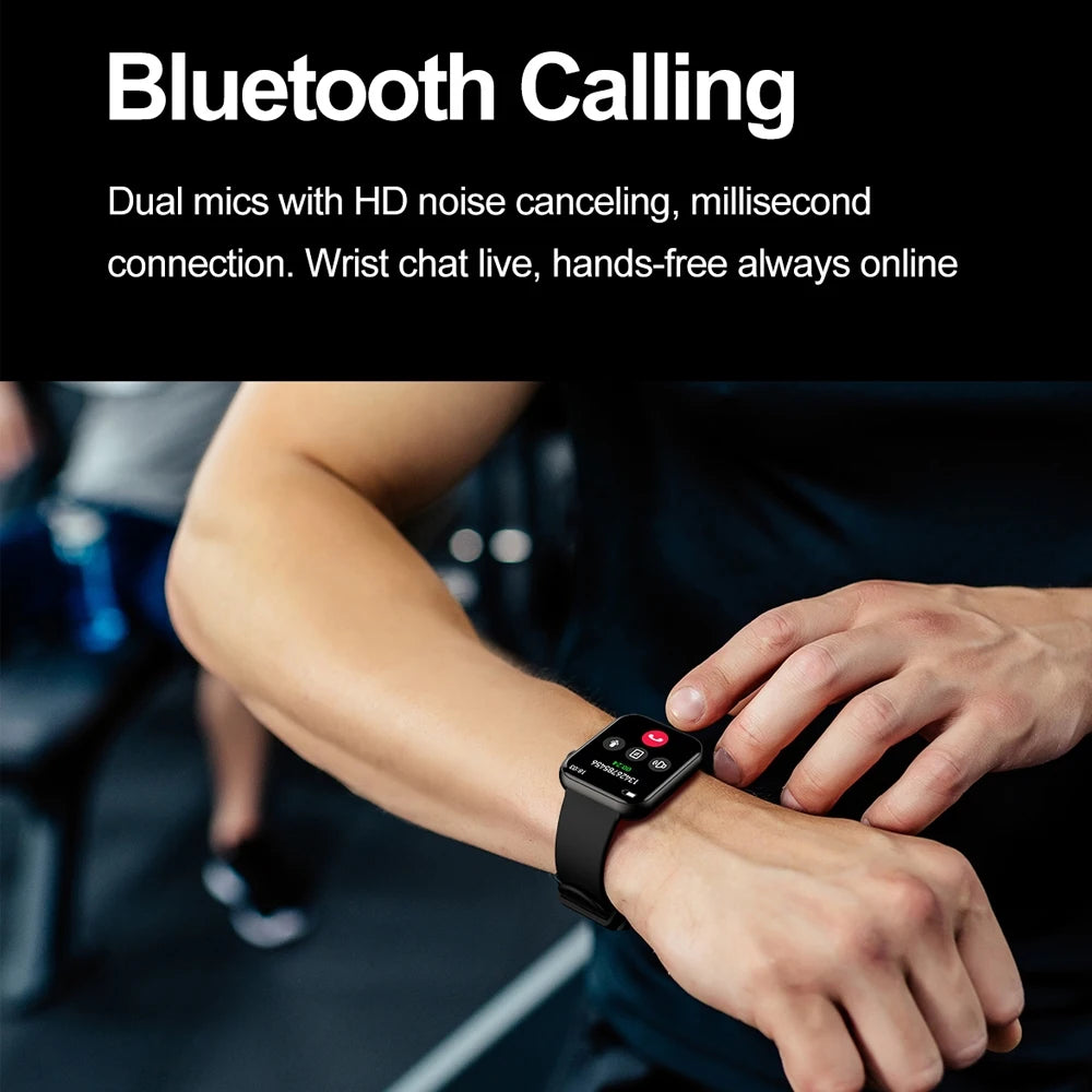 New Smart Watch for Women Full Touch Screen Bluetooth Call Waterproof Watches Sport Fitness Tracker Smartwatch Lady Reloj Mujer