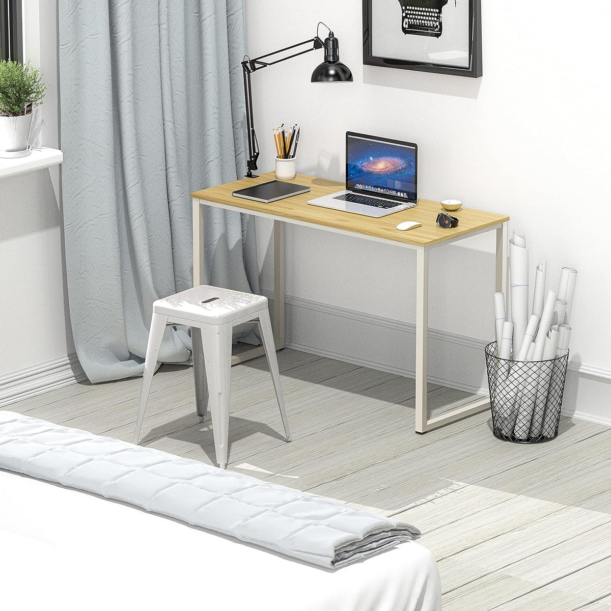 Mission 32-Inch Home Office Computer Desk, Oak