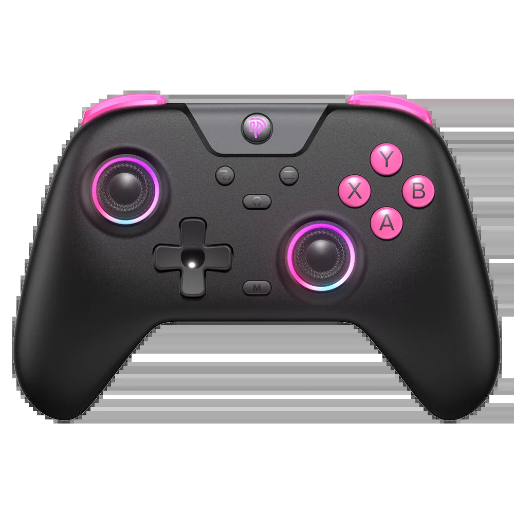 Easysmx X05 Wireless Gamepad Bluetooth Gaming Controller Compatible with Pc/Phone/Switch/ Steam Gamer, RGB Light, Hall Effect