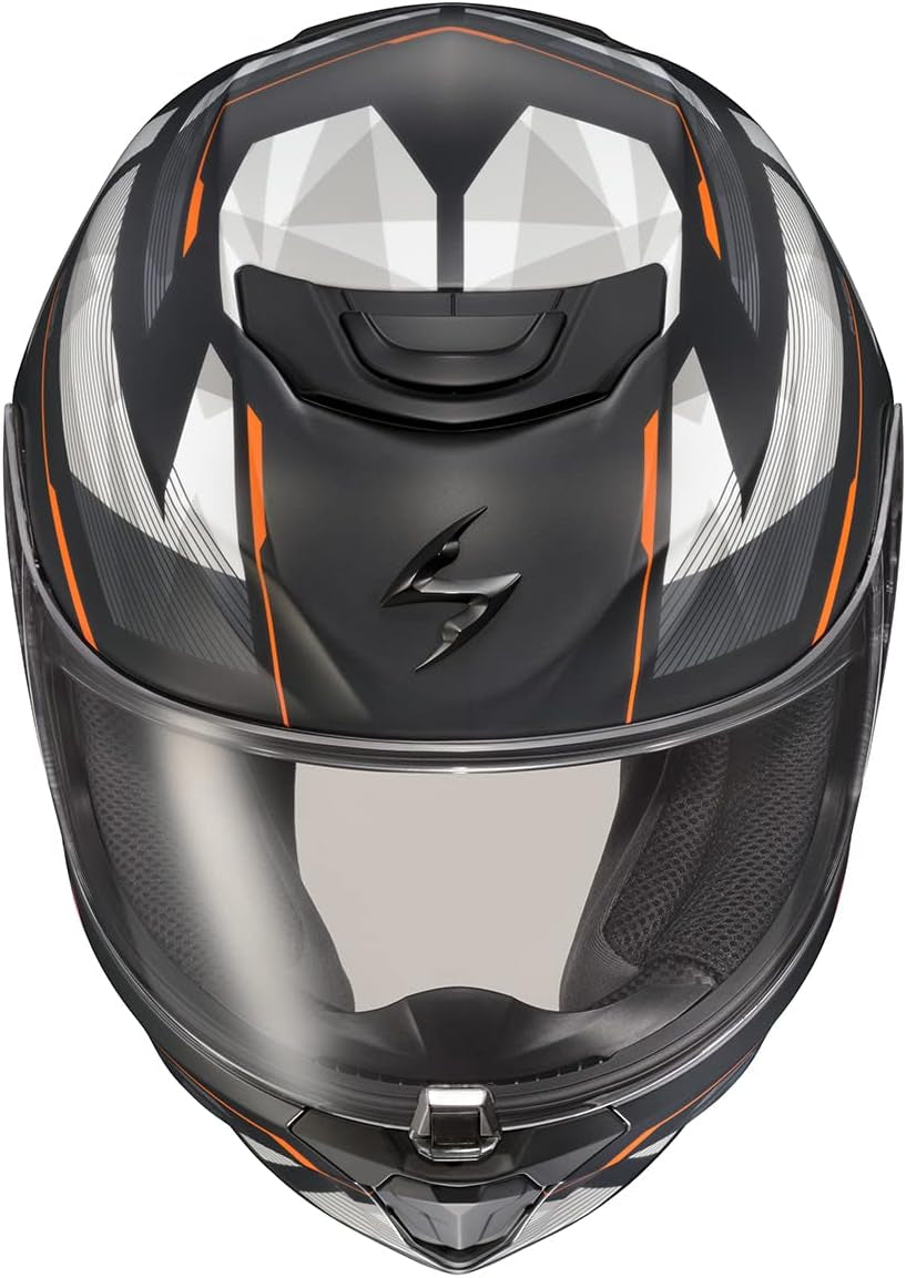 R420 Full Face Polycarbonate Street Motorcycle Helmet Comm Ready Speaker Pockets DOT Snell Approved Adult