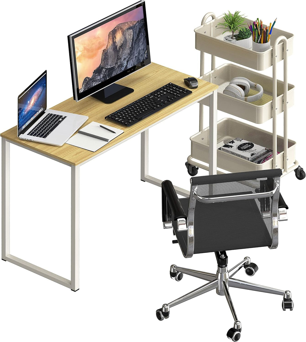 Mission 32-Inch Home Office Computer Desk, Oak