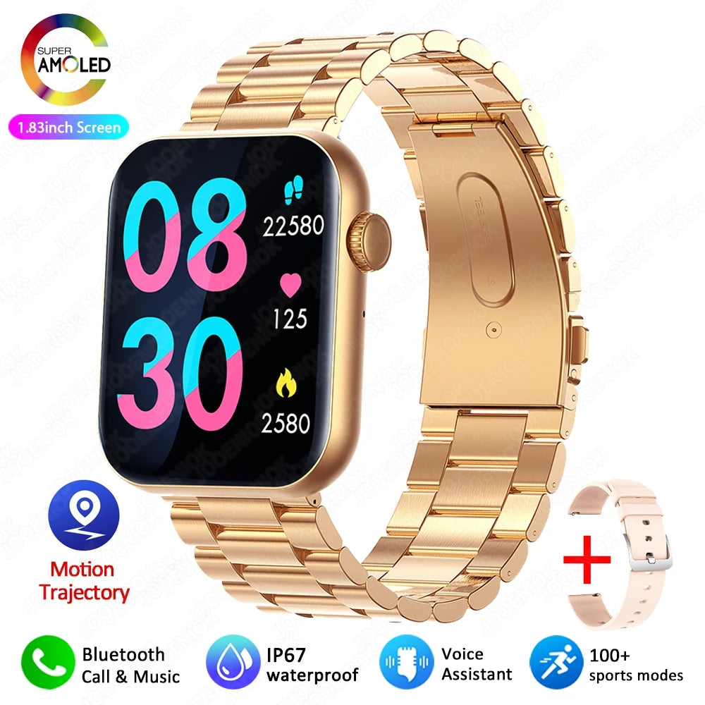 New Smart Watch for Women Full Touch Screen Bluetooth Call Waterproof Watches Sport Fitness Tracker Smartwatch Lady Reloj Mujer